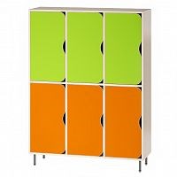 Шкаф двухярусный 6 местный ЭКОНОМ 44569