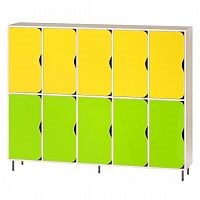 Шкаф двухярусный 10 местный 44581